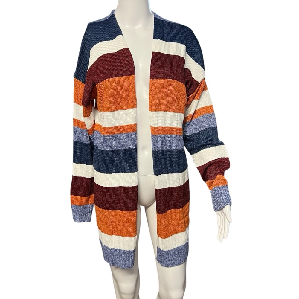 Ecowish NWT - Womens Colorful Open Sweater Duster Sz. MD/LG